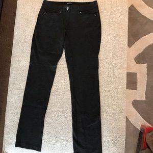 Slim leg ponte pant in charcoal